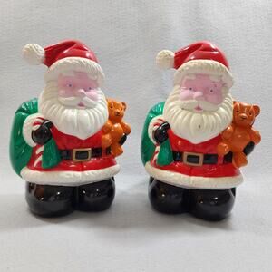 BlowMolds x2 SantaClaus Christmas Lawn Ornament Light Cover Decor Replacement 9"